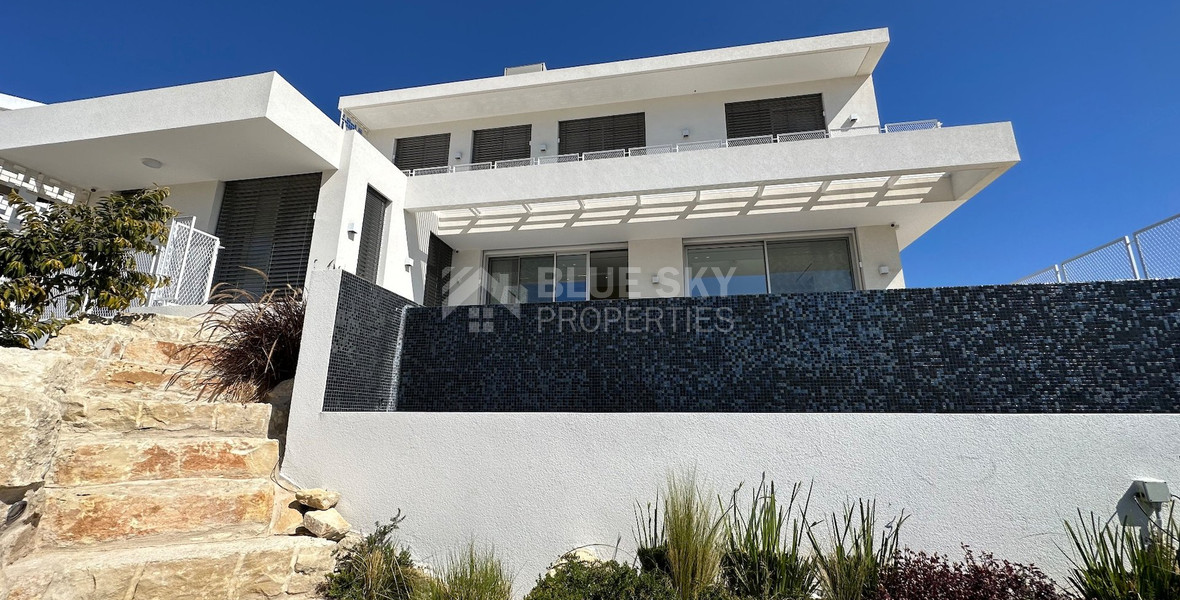 MODERN 6 BEDROOM 5 BATHROOM FURNISHED VILLA IN AN ELEVATED PART OF AGIOS TYCHONAS WITH LOVELY VIEWS