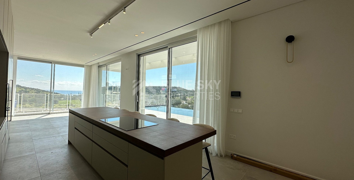 MODERN 6 BEDROOM 5 BATHROOM FURNISHED VILLA IN AN ELEVATED PART OF AGIOS TYCHONAS WITH LOVELY VIEWS