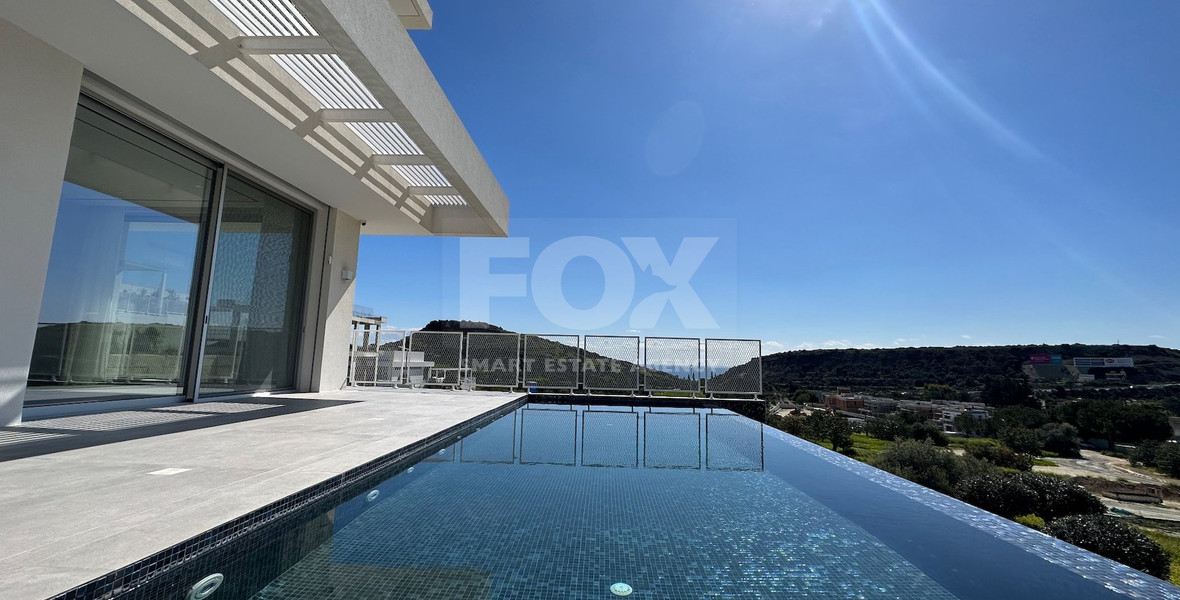 MODERN 6 BEDROOM 5 BATHROOM FURNISHED VILLA IN AN ELEVATED PART OF AGIOS TYCHONAS WITH LOVELY VIEWS