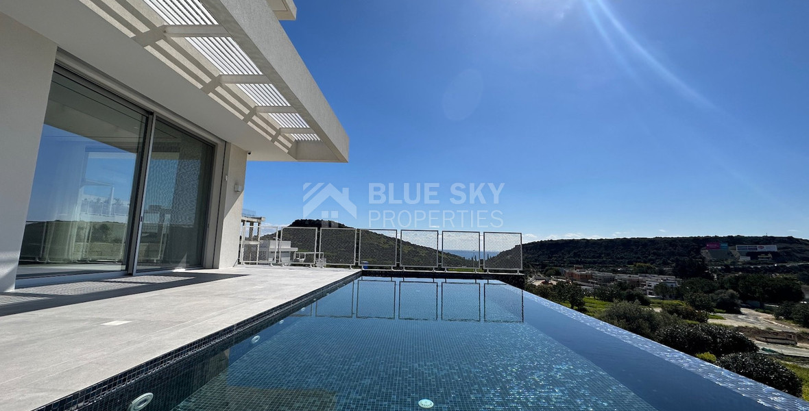 MODERN 6 BEDROOM 5 BATHROOM FURNISHED VILLA IN AN ELEVATED PART OF AGIOS TYCHONAS WITH LOVELY VIEWS