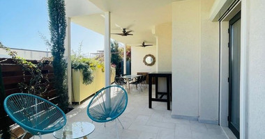 Furnished modern 5 bedroom villa with private roof terrace pool offering panoramic sea views.