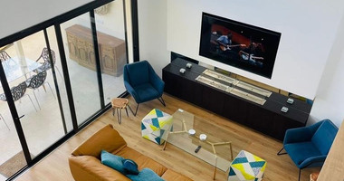 Furnished modern 5 bedroom villa with private roof terrace pool offering panoramic sea views.