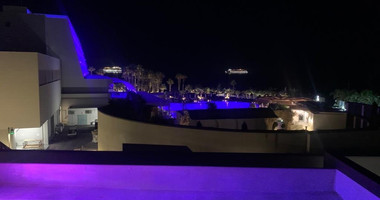 Furnished modern 5 bedroom villa with private roof terrace pool offering panoramic sea views.