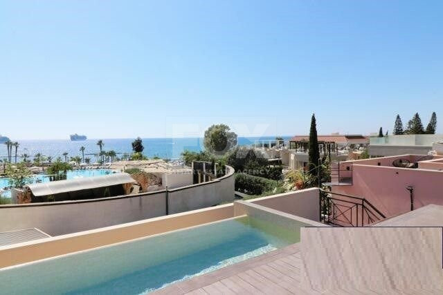 Furnished modern 5 bedroom villa with private roof terrace pool offering panoramic sea views.