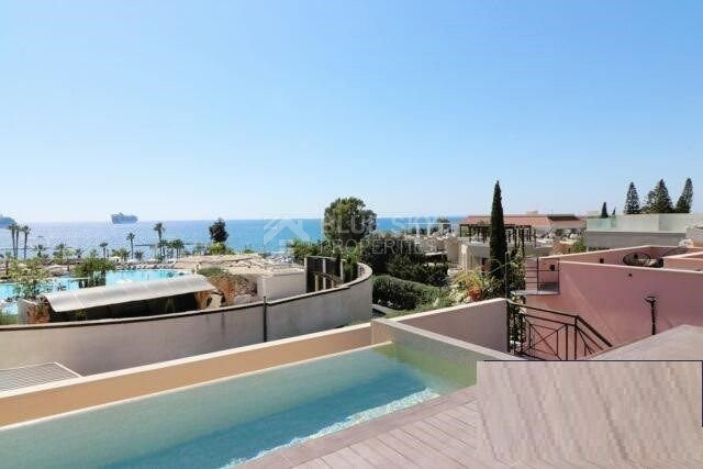 Furnished modern 5 bedroom villa with private roof terrace pool offering panoramic sea views.