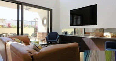 Furnished modern 5 bedroom villa with private roof terrace pool offering panoramic sea views.