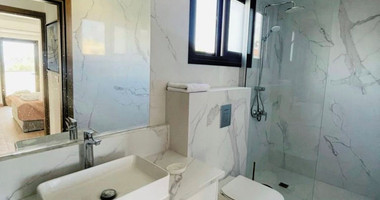 Furnished modern 5 bedroom villa with private roof terrace pool offering panoramic sea views.