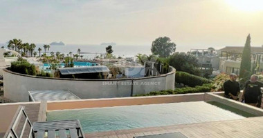 Furnished modern 5 bedroom villa with private roof terrace pool offering panoramic sea views.