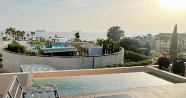 Furnished modern 5 bedroom villa with private roof terrace pool offering panoramic sea views.