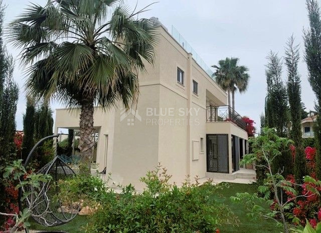 Furnished modern 5 bedroom villa with private roof terrace pool offering panoramic sea views.