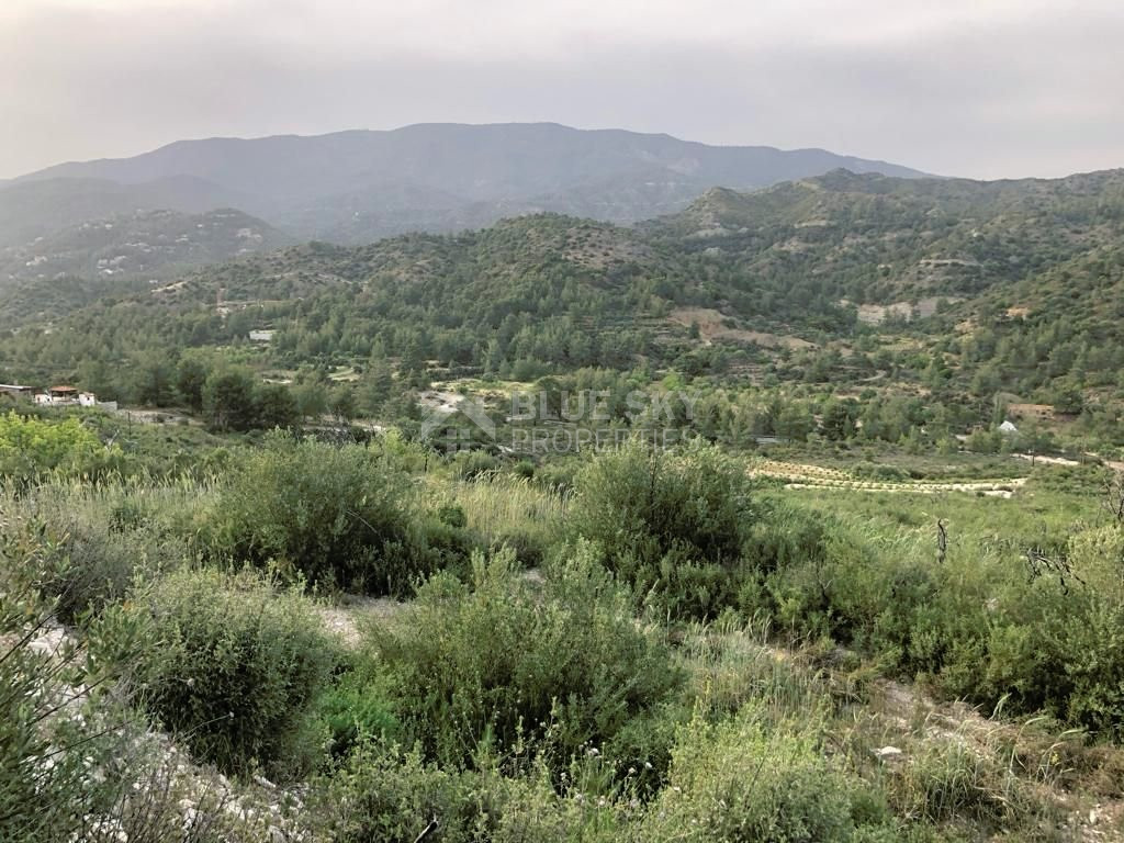 Agriculture land for sale in Troodos mountains in Limassol