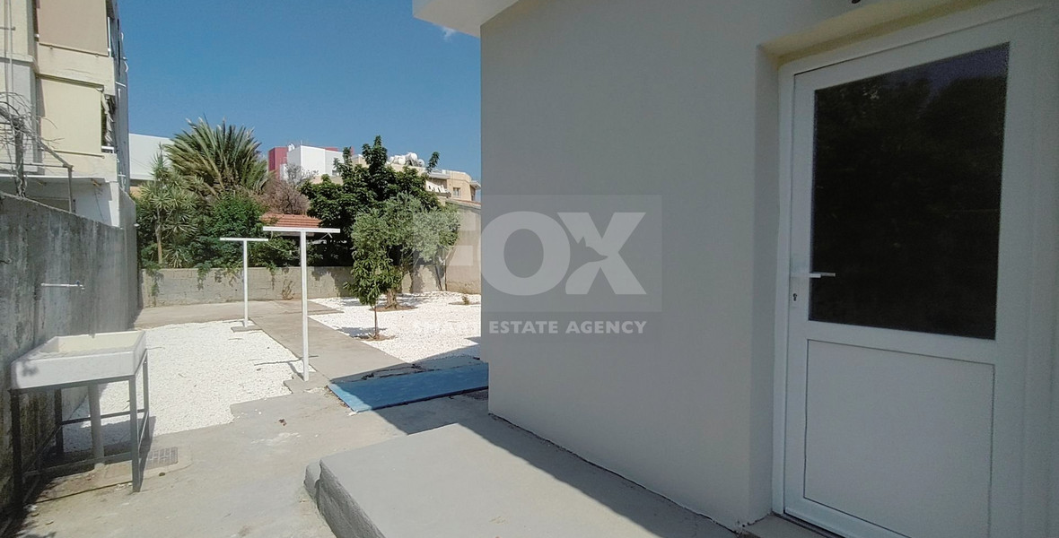 Fully renovated, detached 2-bedroom house with garden for rent in the Agios Ioannis, Limassol