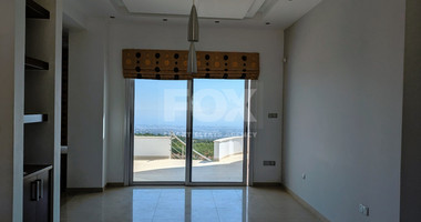 Detached Villa 4 bedroom + office, 4 bathrooms with 1 guest toilets panoramic sea views located at Mesa Chorio, Paphos.