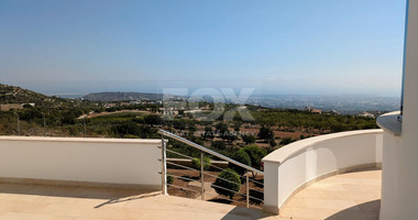 Detached Villa 4 bedroom + office, 4 bathrooms with 1 guest toilets panoramic sea views located at Mesa Chorio, Paphos.