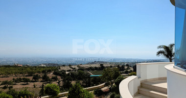 Detached Villa 4 bedroom + office, 4 bathrooms with 1 guest toilets panoramic sea views located at Mesa Chorio, Paphos.