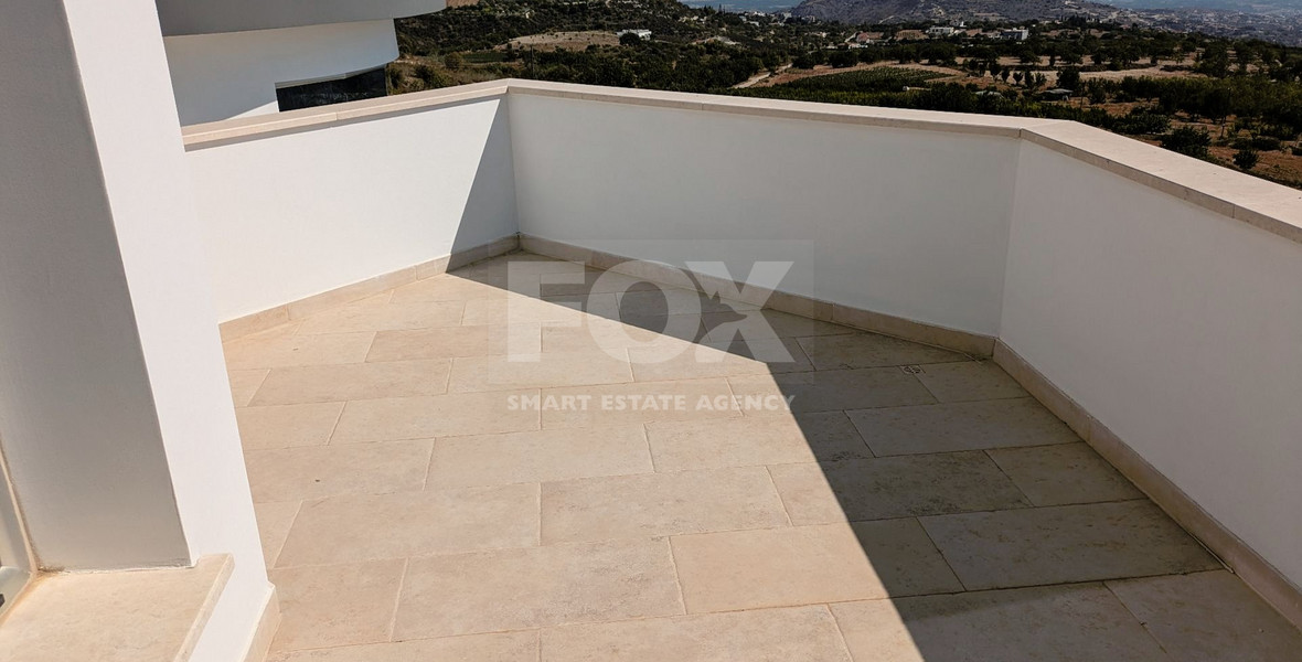 Detached Villa 4 bedroom + office, 4 bathrooms with 1 guest toilets panoramic sea views located at Mesa Chorio, Paphos.