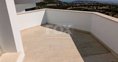 Detached Villa 4 bedroom + office, 4 bathrooms with 1 guest toilets panoramic sea views located at Mesa Chorio, Paphos.