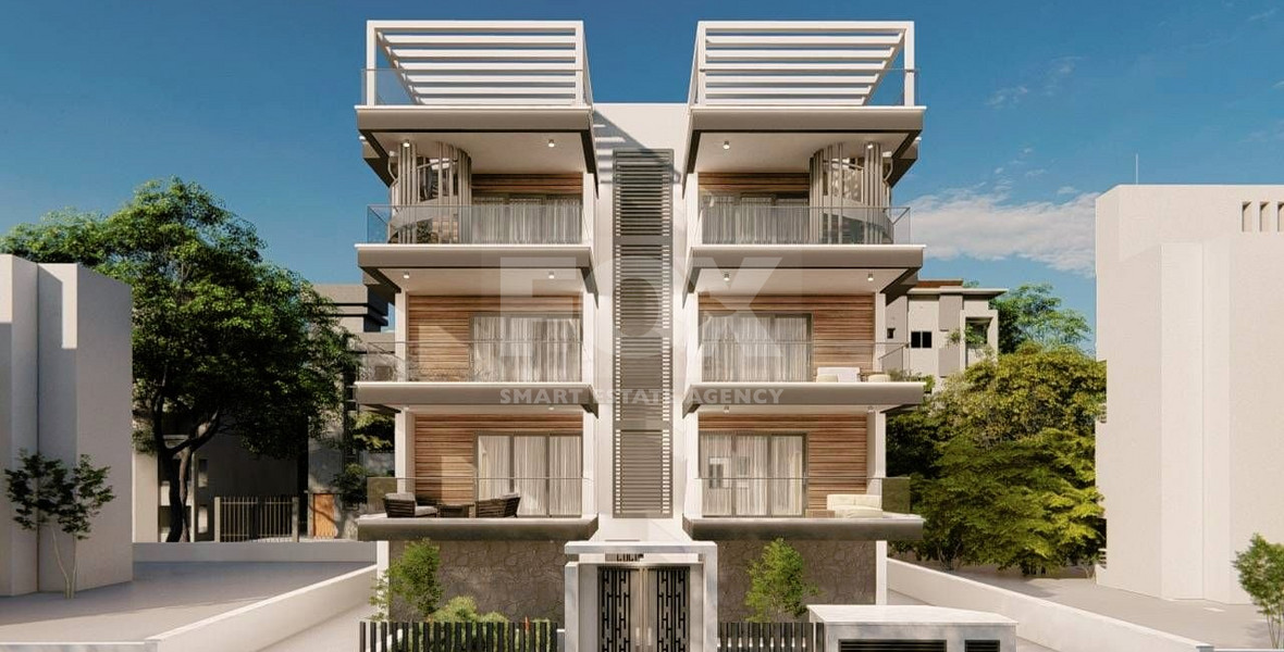 Brand New-Under Construction, Modern Design Two Bedroom Top Floor Apartment With Roof Garden And Pool in Ypsonas Area