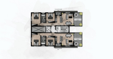 Brand New-Under Construction, Modern Design Two Bedroom Top Floor Apartment With Roof Garden And Pool in Ypsonas Area