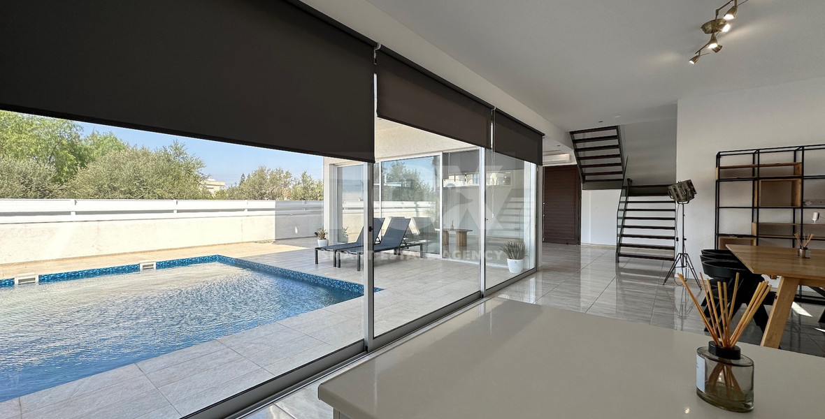 A lovely modern Detached Three Bedroom house in the sought after location of Ekali opposite a park.