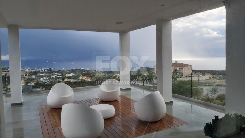 Outstanding villa with panoramic unobstructed seaview for sale in Agios Tychonas