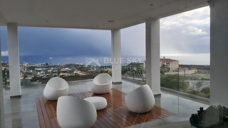 Outstanding villa with panoramic unobstructed seaview for sale in Agios Tychonas