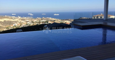 Outstanding villa with panoramic unobstructed seaview for sale in Agios Tychonas