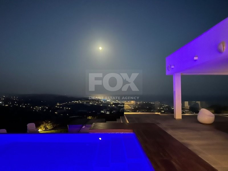 Outstanding villa with panoramic unobstructed seaview for sale in Agios Tychonas