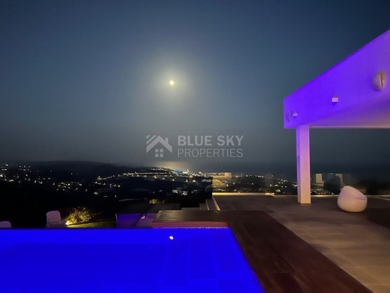 Outstanding villa with panoramic unobstructed seaview for sale in Agios Tychonas