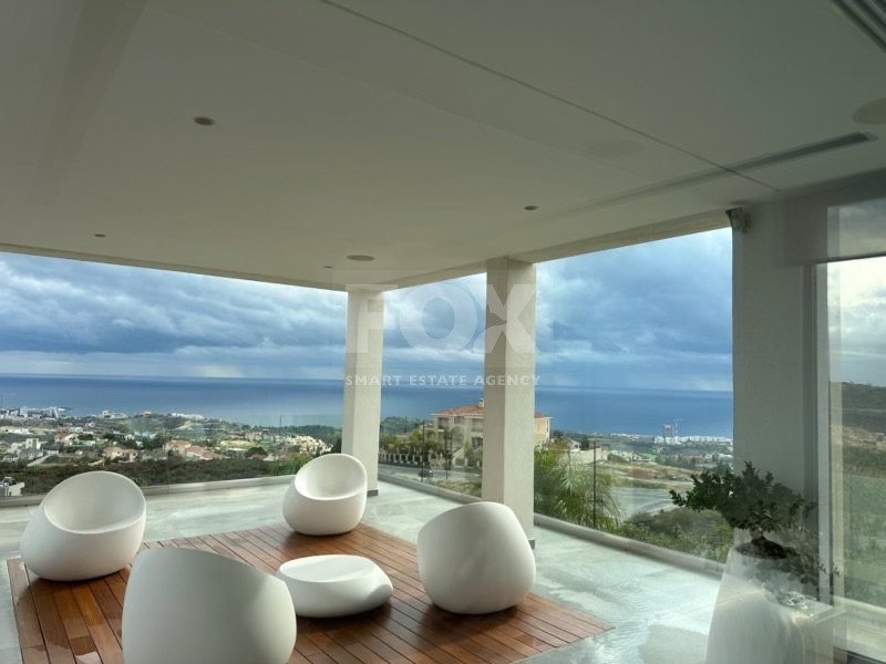 Outstanding villa with panoramic unobstructed seaview for sale in Agios Tychonas