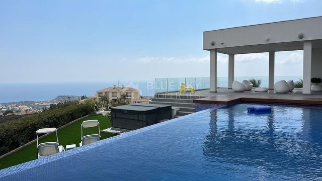 Outstanding villa with panoramic unobstructed seaview for sale in Agios Tychonas