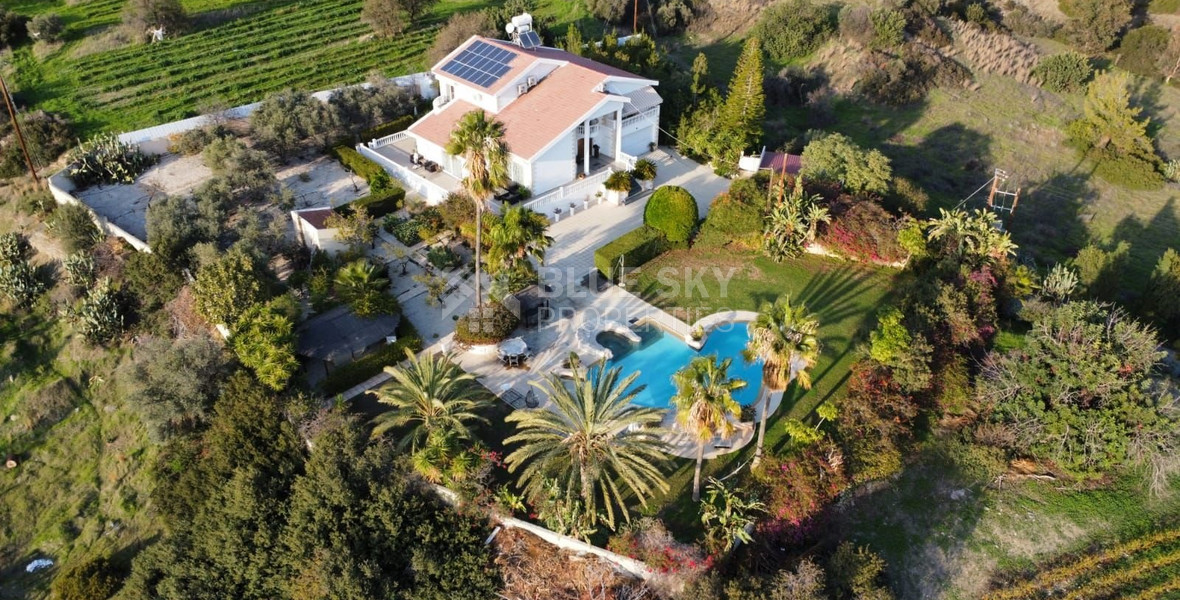Set in 5360 sq.m. Luxurious Villa for Sale in Parekklisia – A Tranquil Retreat in Limassol