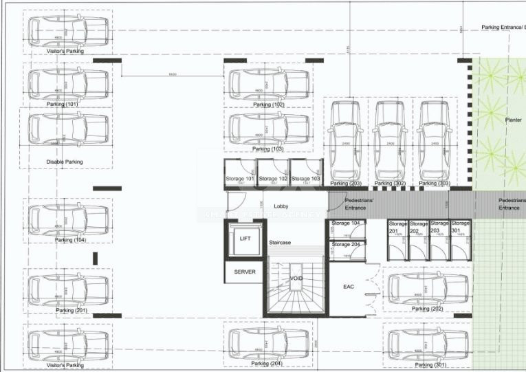 Top Floor Three bedroom apartment with roof garden for sale in Agios Nikolaos, Limassol