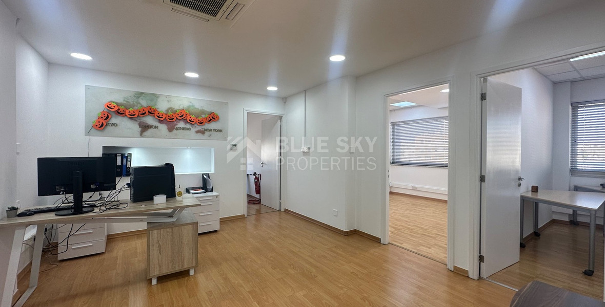 Modern office fully furnished and equipped with computers, server, to Rent In Agios Nikolaos Limassol