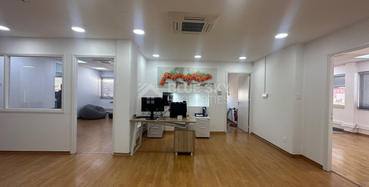 Modern office fully furnished and equipped with computers, server, to Rent In Agios Nikolaos Limassol