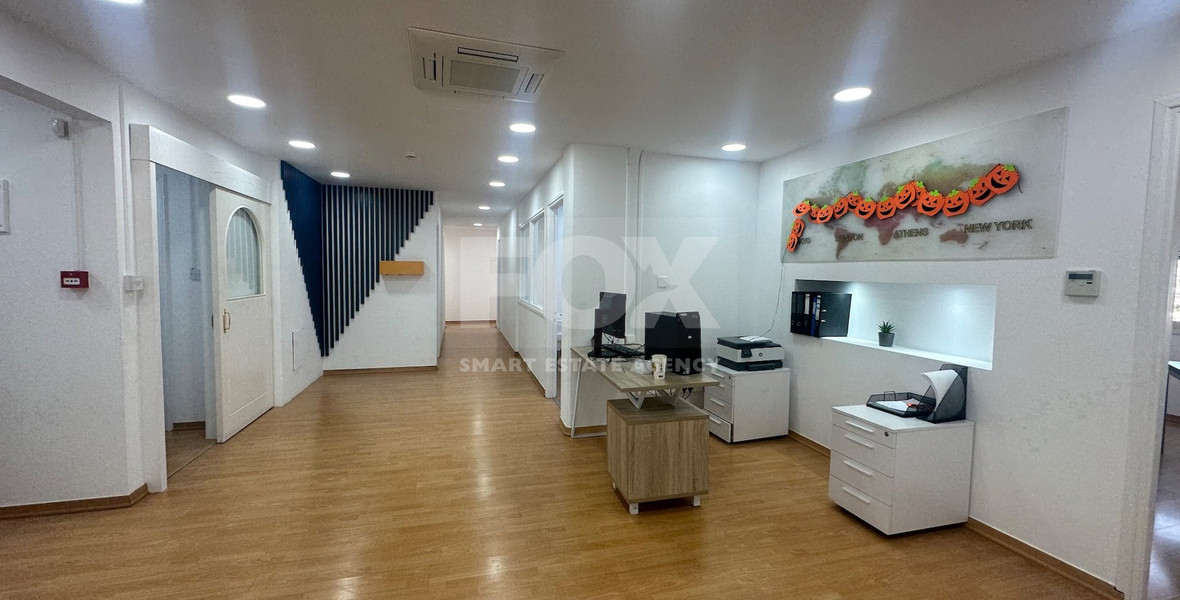 Modern office fully furnished and equipped with computers, server, to Rent In Agios Nikolaos Limassol