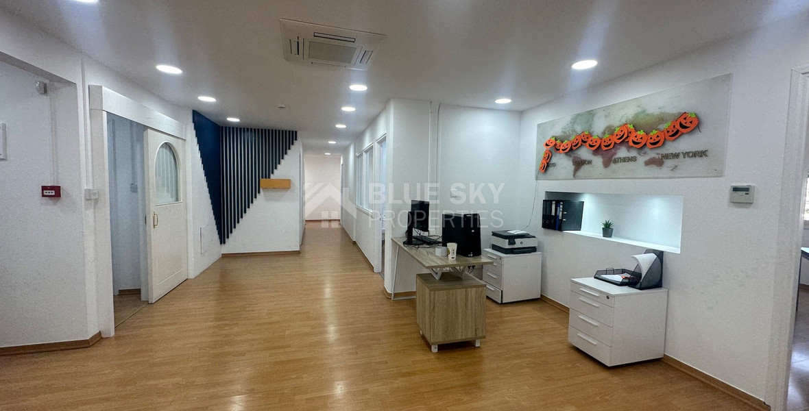 Modern office fully furnished and equipped with computers, server, to Rent In Agios Nikolaos Limassol