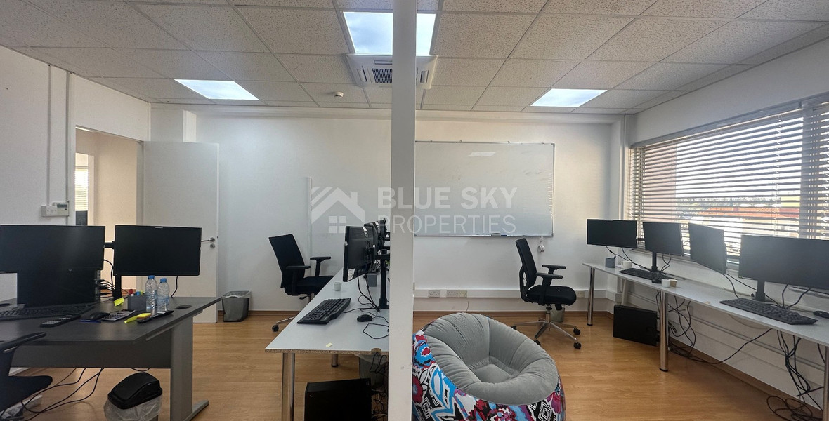 Modern office fully furnished and equipped with computers, server, to Rent In Agios Nikolaos Limassol