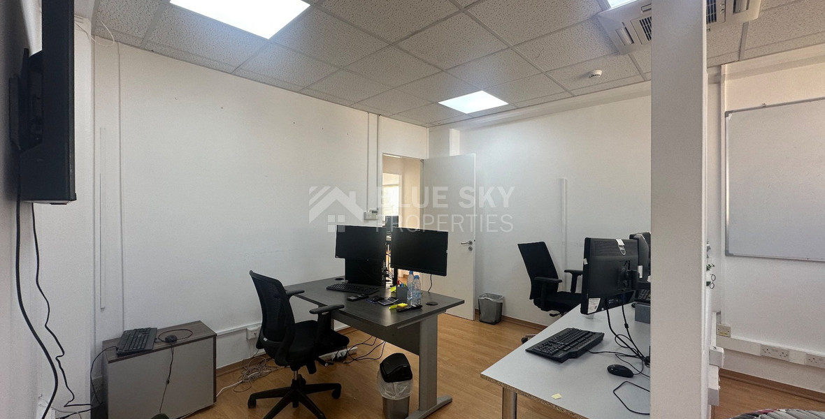 Modern office fully furnished and equipped with computers, server, to Rent In Agios Nikolaos Limassol