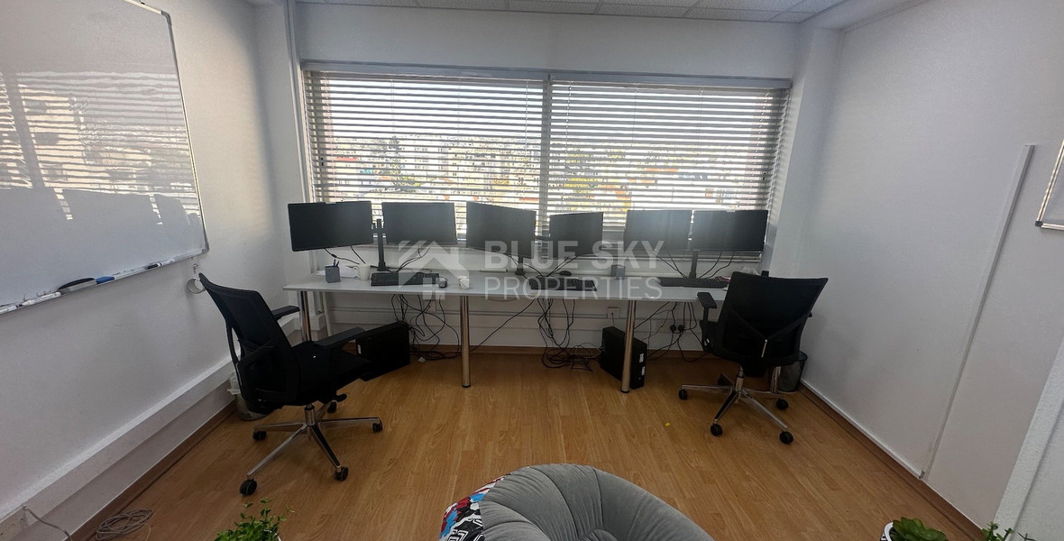 Modern office fully furnished and equipped with computers, server, to Rent In Agios Nikolaos Limassol