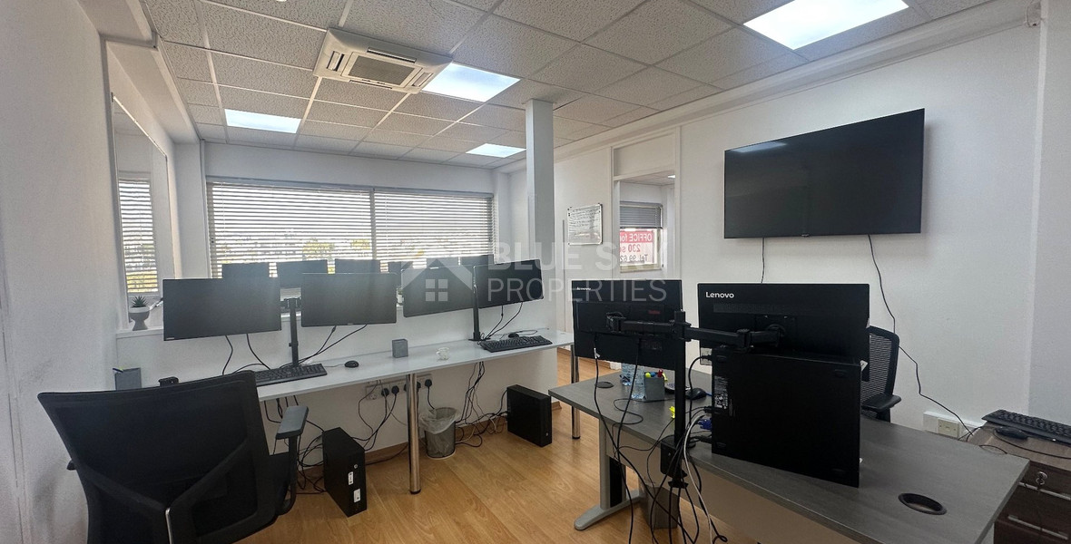 Modern office fully furnished and equipped with computers, server, to Rent In Agios Nikolaos Limassol