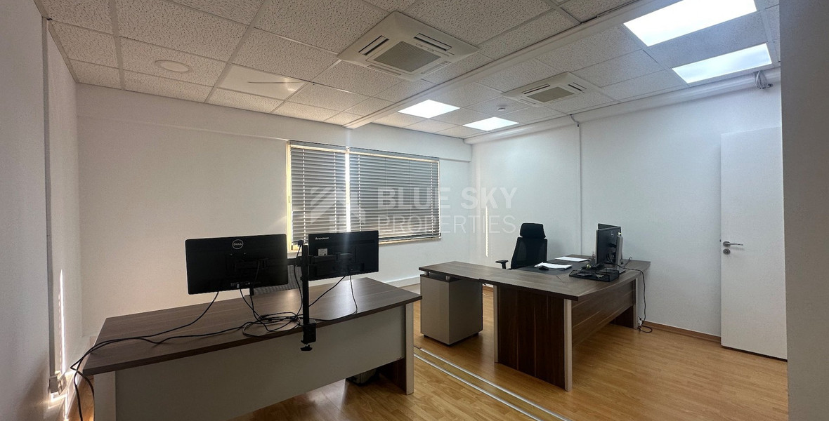 Modern office fully furnished and equipped with computers, server, to Rent In Agios Nikolaos Limassol