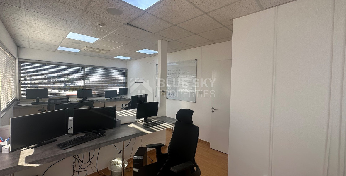 Modern office fully furnished and equipped with computers, server, to Rent In Agios Nikolaos Limassol