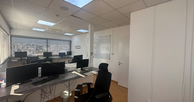 Modern office fully furnished and equipped with computers, server, to Rent In Agios Nikolaos Limassol