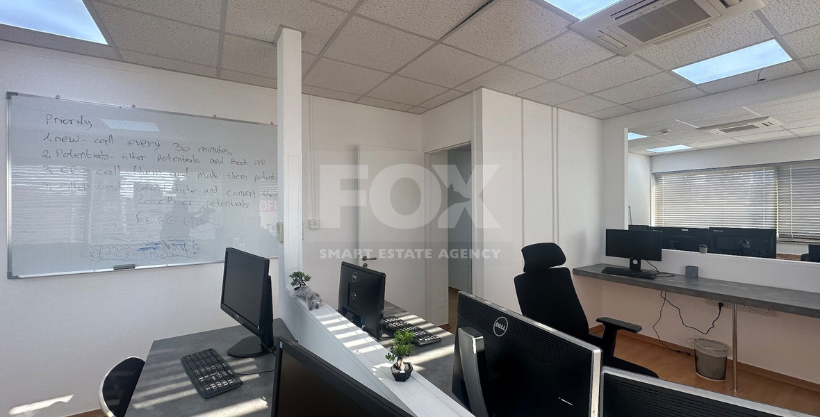 Modern office fully furnished and equipped with computers, server, to Rent In Agios Nikolaos Limassol