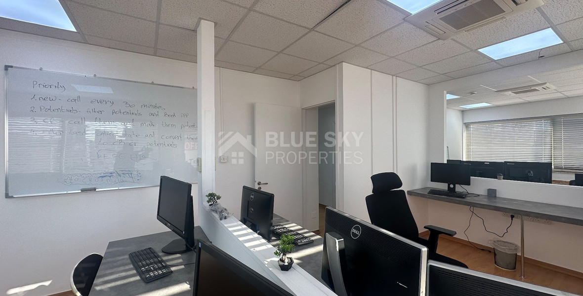 Modern office fully furnished and equipped with computers, server, to Rent In Agios Nikolaos Limassol