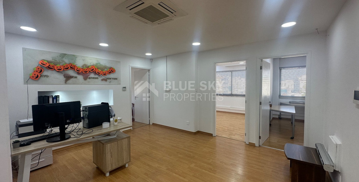 Modern office fully furnished and equipped with computers, server, to Rent In Agios Nikolaos Limassol