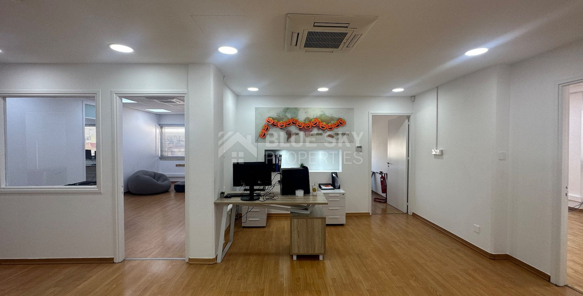 Modern office fully furnished and equipped with computers, server, to Rent In Agios Nikolaos Limassol
