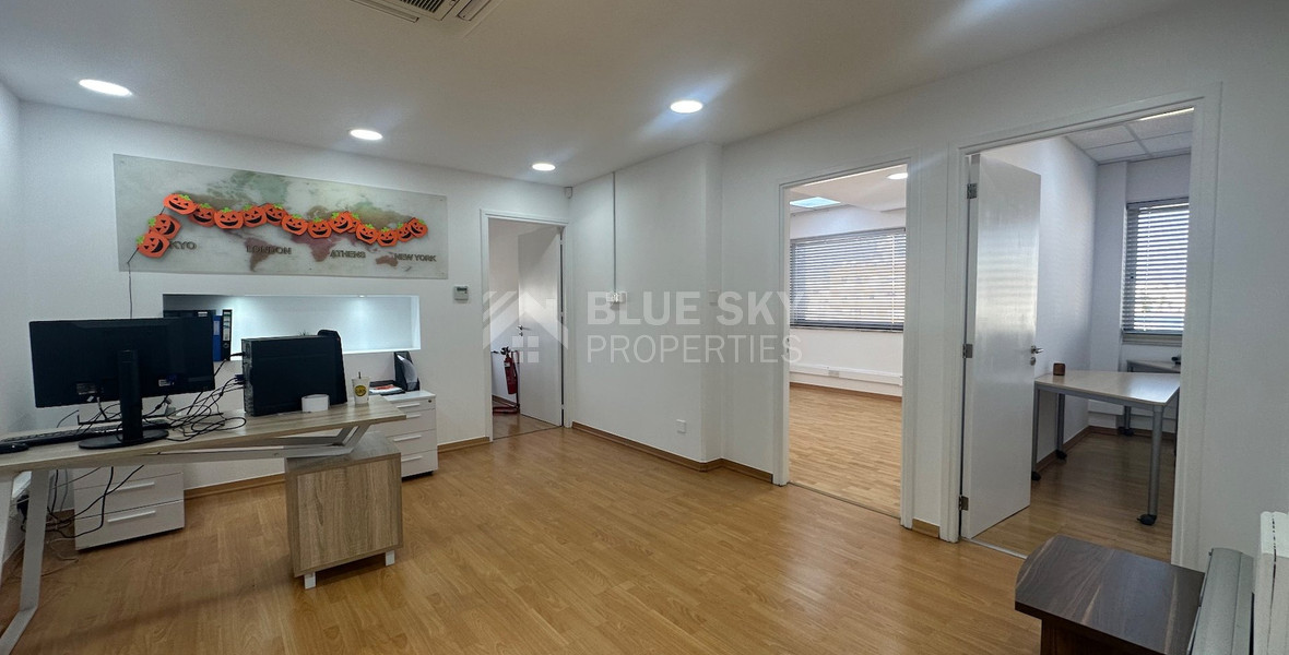 Modern office fully furnished and equipped with computers, server, to Rent In Agios Nikolaos Limassol