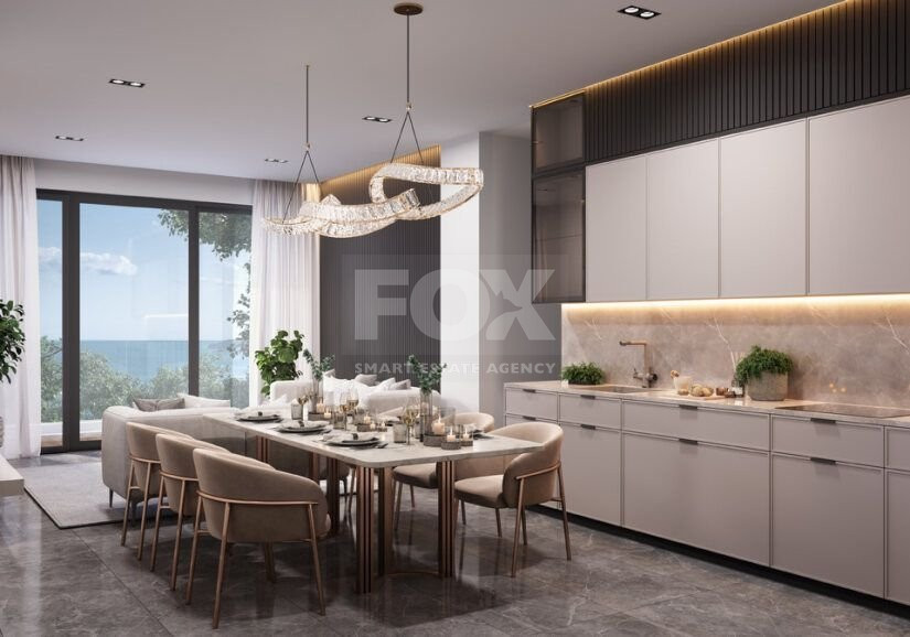 A sea view three bedroom penthouse in Geroskipou